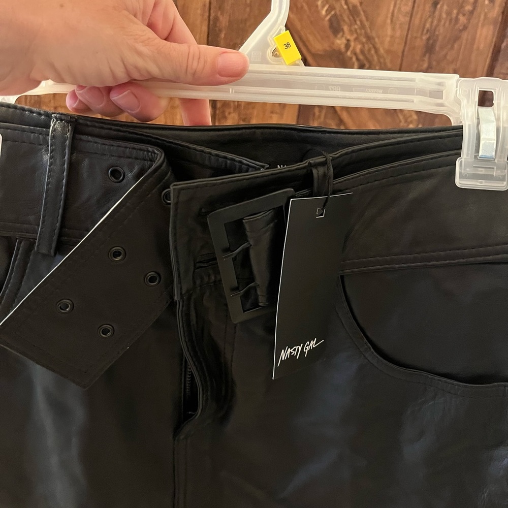 Nasty Gal leather skirt